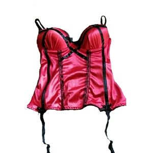 Red Black Lingerie Corset